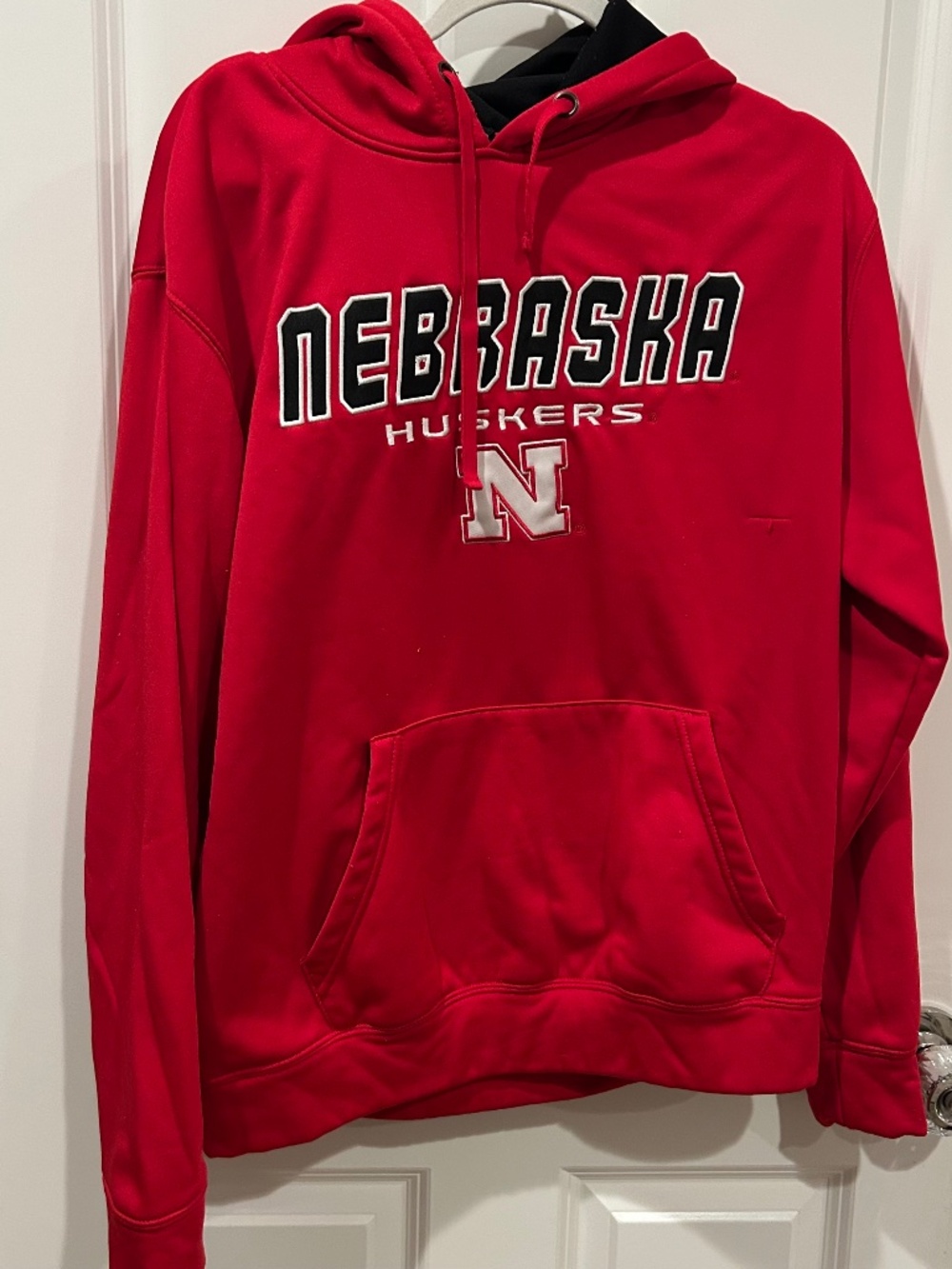Colosseum Nebraska Huskers Red Pullover Hoodie Men's Large
